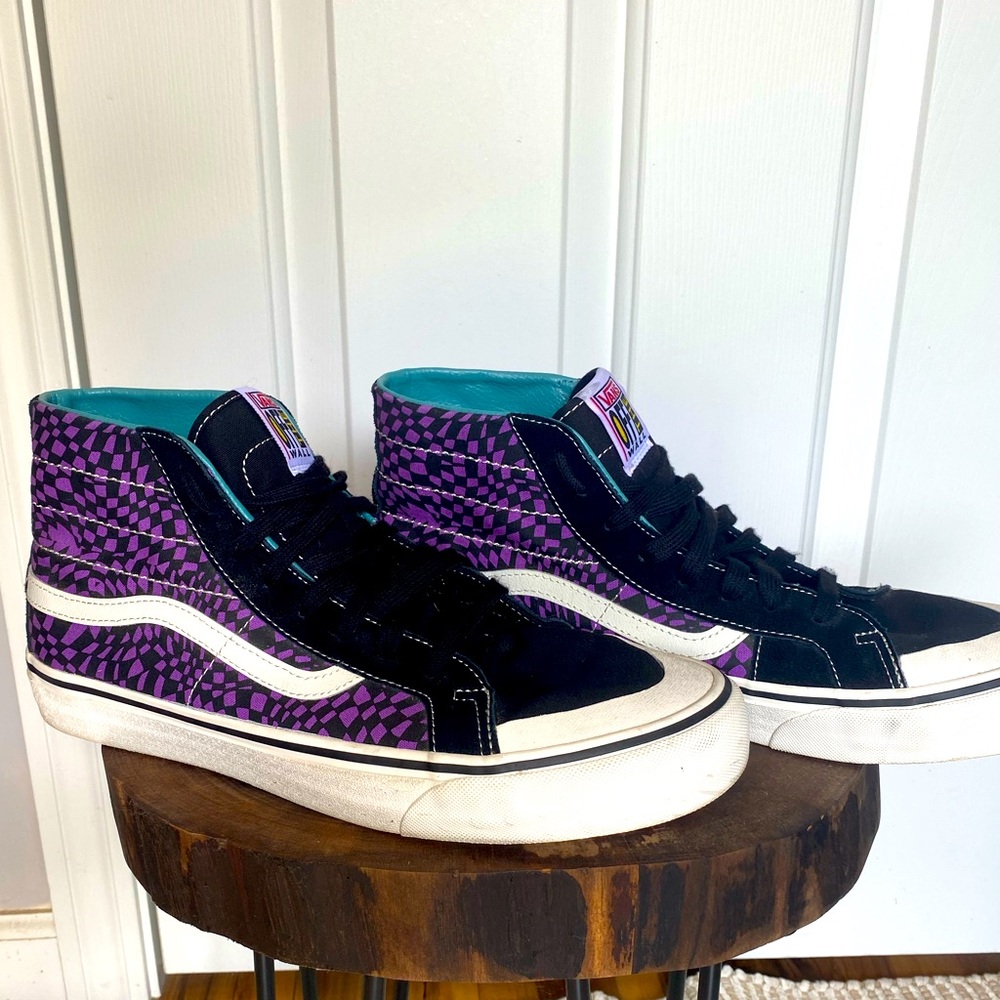 Vans Sk8 Hi Decon (Warped Checkerboard) - Picture 2 of 5
